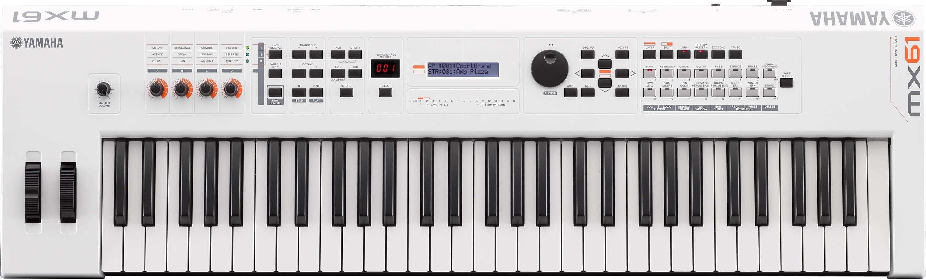 Синтезатор YAMAHA MX61 WH