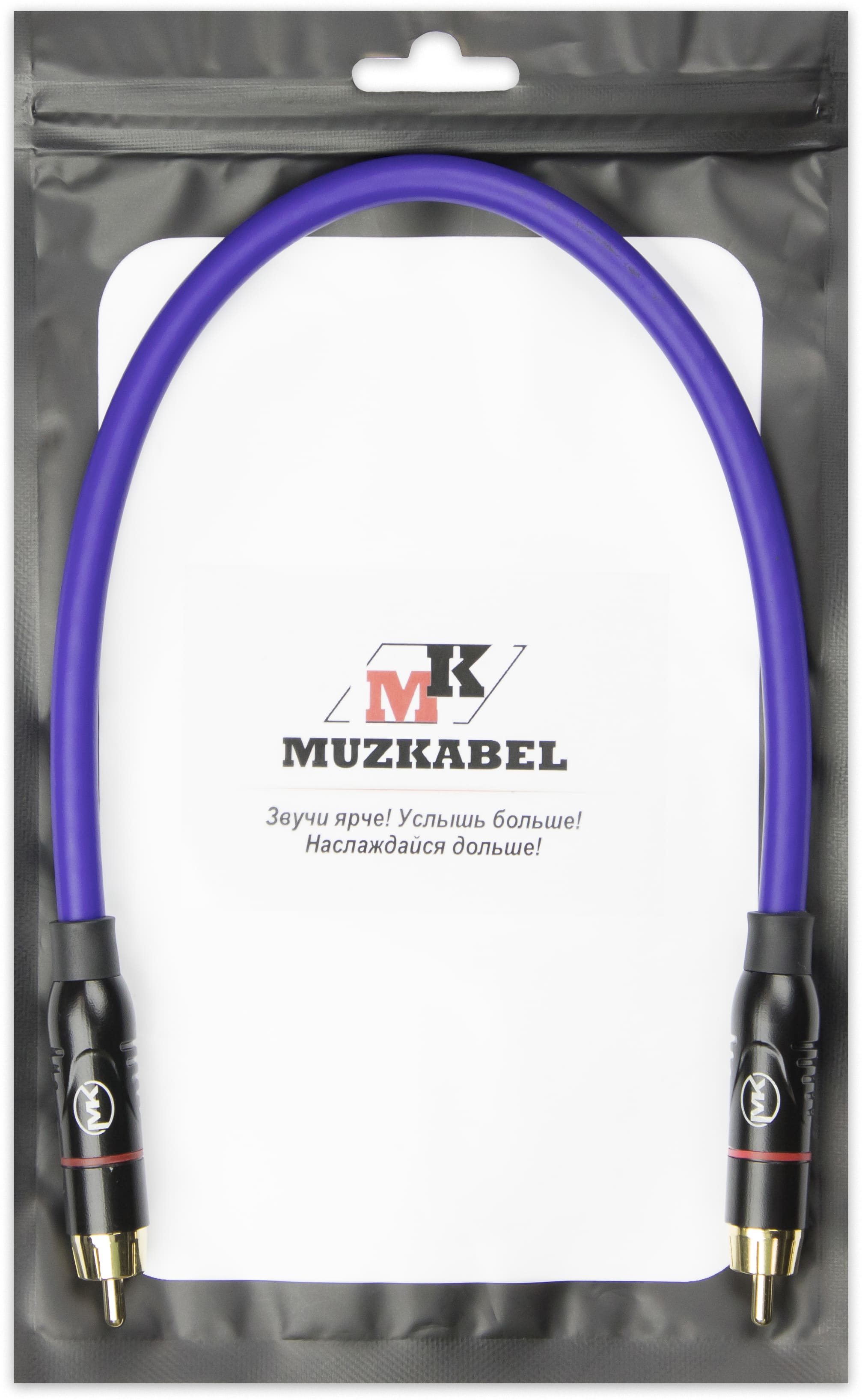 Патч-кабель MUZKABEL RSFIK4VP - 0.1 метра, RCA – RCA (Красное кольцо)