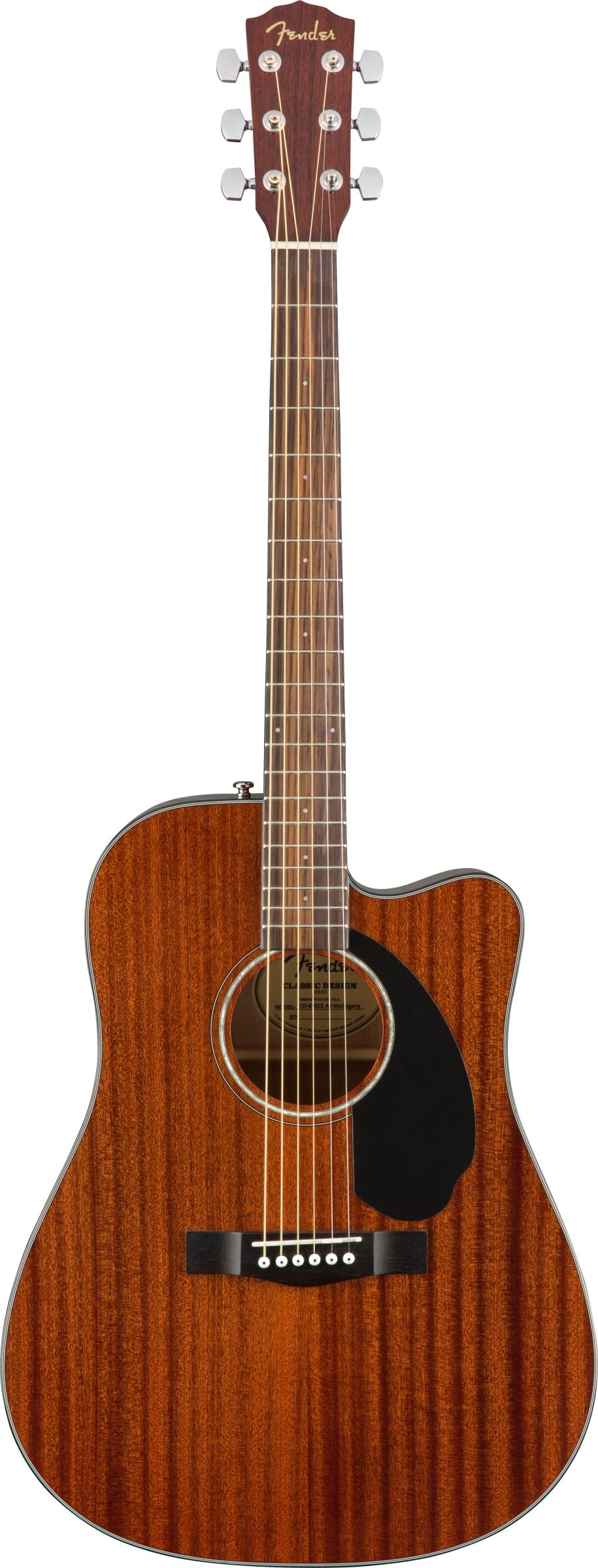 Электроакустическая гитара FENDER CD-60SCE DREAD ALL-MAH WN