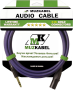 Аудио кабель MUZKABEL BXSMK5S - 1,5 метра, XLR (папа) - JACK (стерео)
