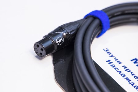 Микрофонный кабель MUZKABEL FGNIK4B - 2 метра, JACK (моно) - XLR (мама)