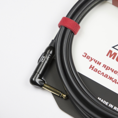 Гитарный кабель MUZKABEL CJXMK3(R) - 15 метров, JACK - JACK (Угловой)