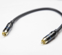 Патч-кабель MUZKABEL RSFIK4BP - 0.1 метра, RCA – RCA (Синее кольцо)