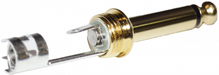 Разъем Jack (mono) MUZKABEL MJ-2G BL