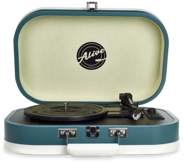 Виниловый проигрыватель Alive Audio VINTAGE VNT-02-CW Cold Wave